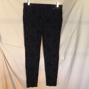 Faded Glory Black Leggings Velvet Finish